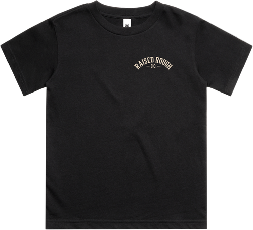 Kid's Raised Rough Co. Tee Black/Duck