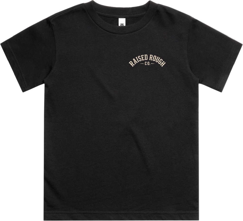 Youth Raised Rough Co. Tee Black/Duck