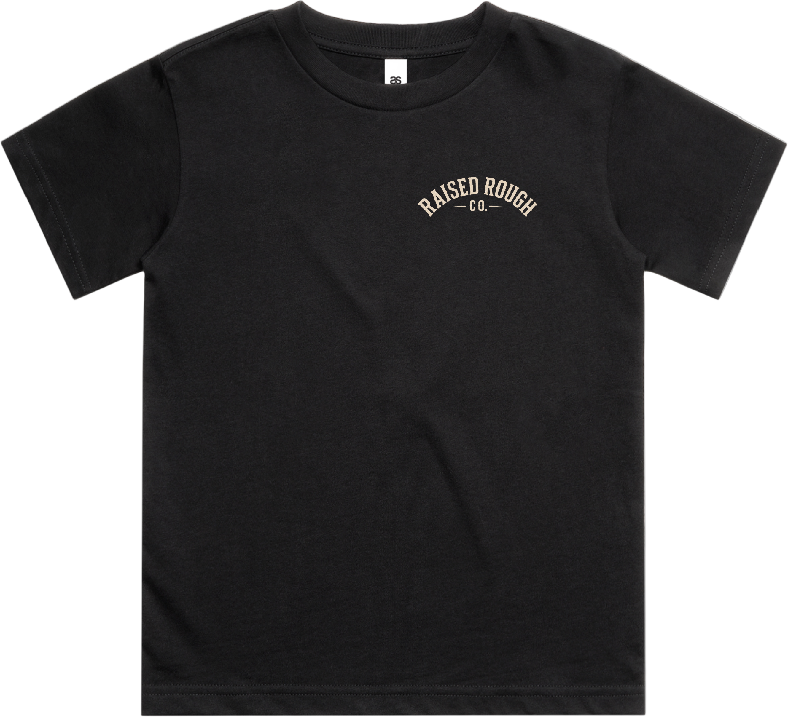 Youth Raised Rough Co. Tee Black/Duck