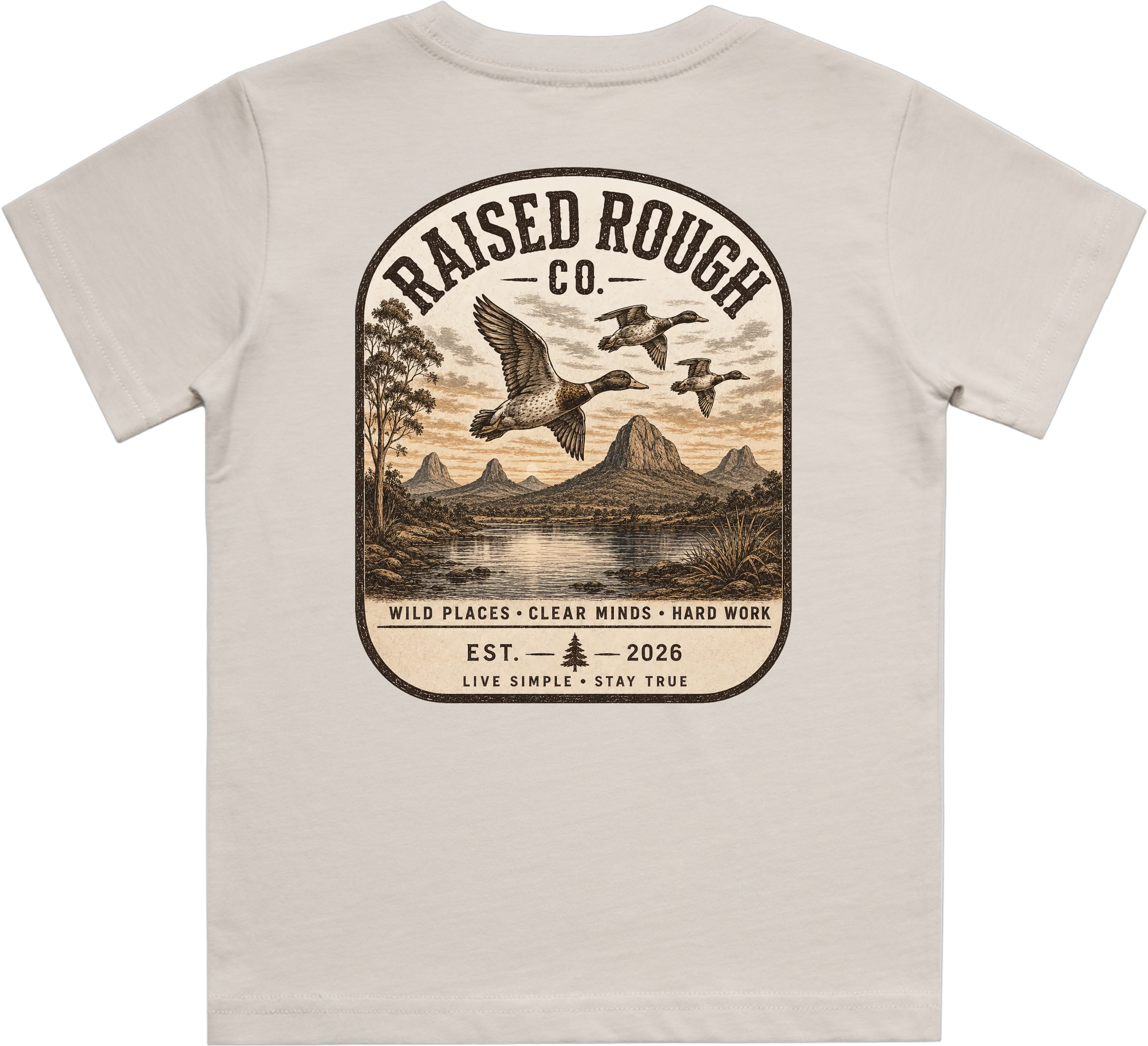 Kid's Raised Rough Co. Tee Bone/Duck