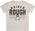 Youth Raised Rough Co. Tee Bone/Black