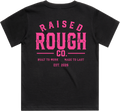 Youth Raised Rough Co. Tee Black/Pink