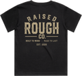 Kid's Raised Rough Co. Tee Black/Sand