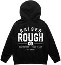 Kid's Raised Rough Co. Relaxed Hood – Black/White