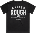 Youth Raised Rough Co. Tee Black/White
