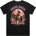 Women's Raised Rough Co. Tee - Black/Cowgirl