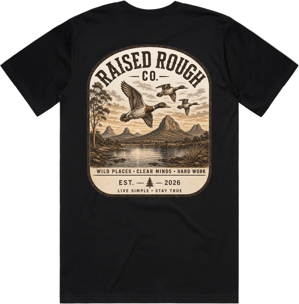 Men's Raised Rough Co. Classic Tee – Black/Duck