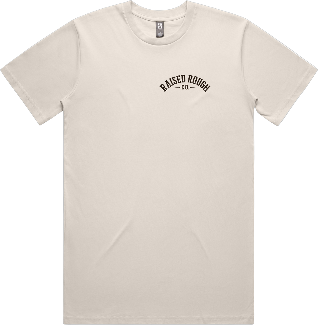 Men's Raised Rough Co. Classic Tee – Bone/Duck