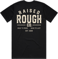 Men's Raised Rough Co. Classic Tee – Black/Cream