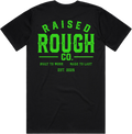 Men's Raised Rough Co. Classic Tee – Black/Green