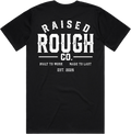 Men's Raised Rough Co. Classic Tee – Black/White