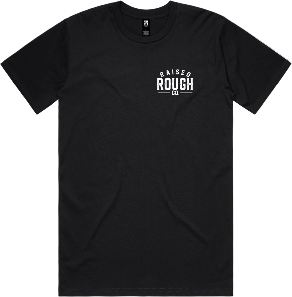 Men's Raised Rough Co. Classic Tee – Black/White