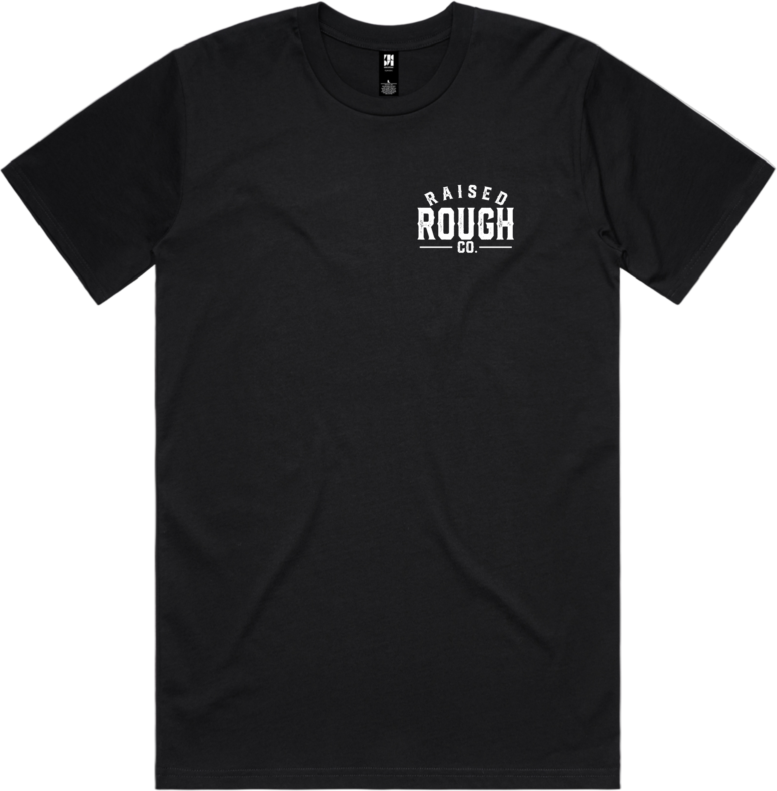 Men's Raised Rough Co. Classic Tee – Black/White