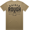 Men's Raised Rough Co. Classic Tee – Sand/Black