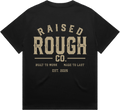 Unisex Raised Rough Co HEAVY Tee Black/Sand