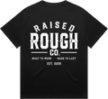 Unisex Raised Rough Co HEAVY Tee Black/White