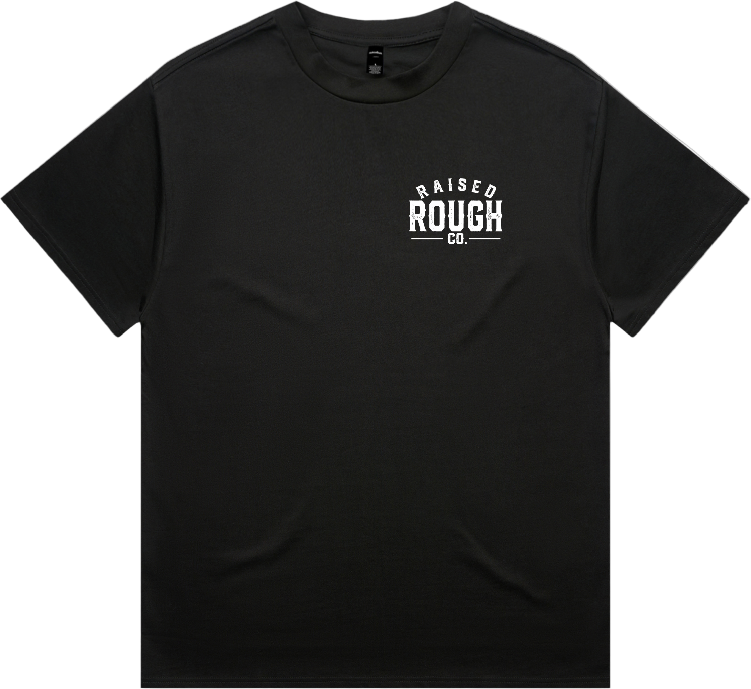 Unisex Raised Rough Co HEAVY Tee Black/White