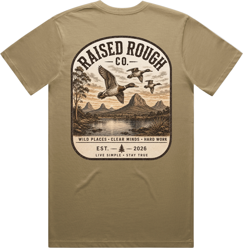 Men's Raised Rough Co. Classic Tee – Sand/Duck