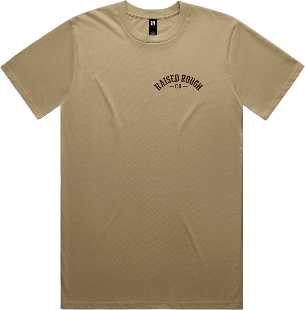 Men's Raised Rough Co. Classic Tee – Sand/Duck
