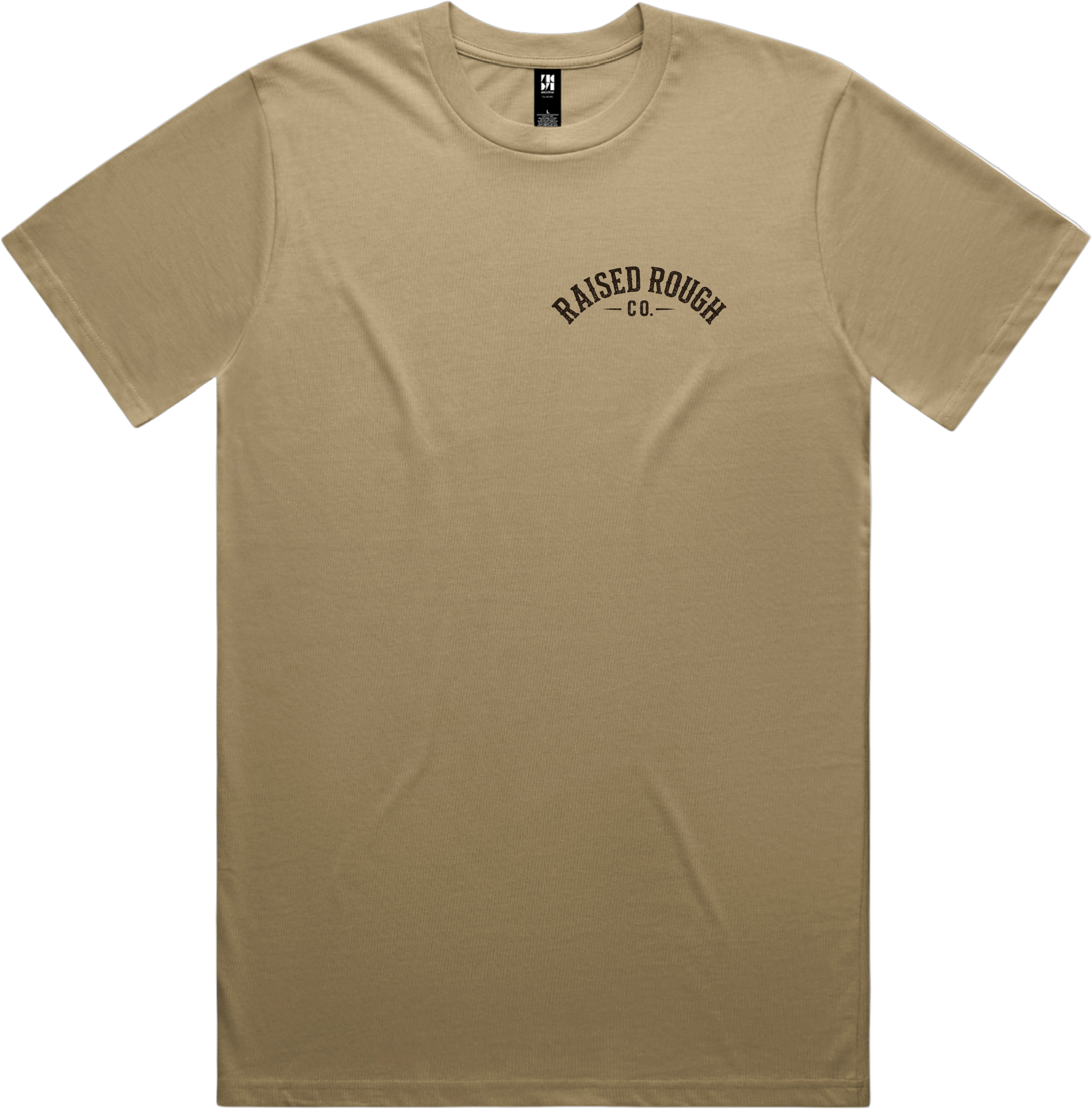Men's Raised Rough Co. Classic Tee – Sand/Duck